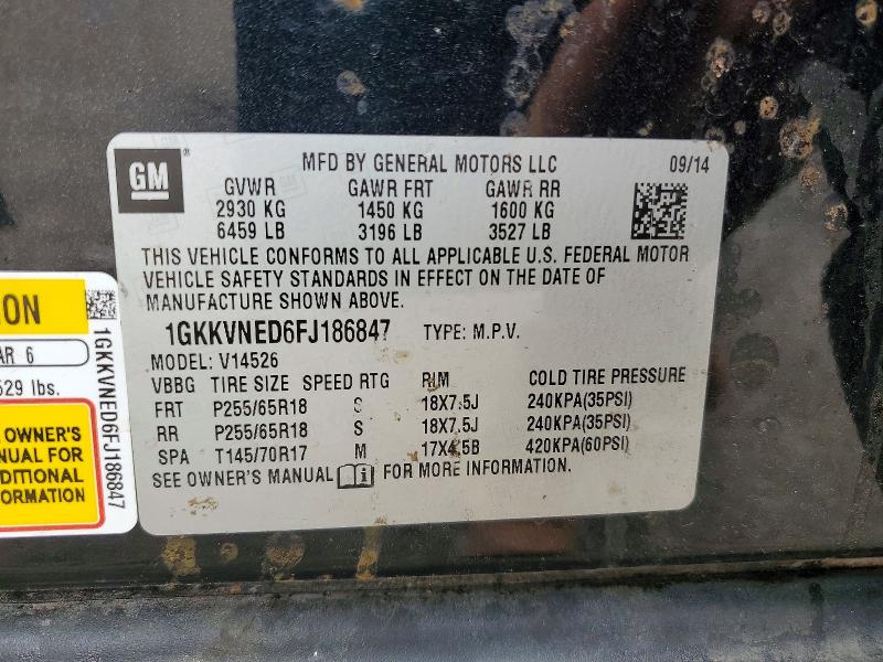 Продаж на аукціоні авто 2015 Gmc Acadia, vin: 1GKKVNED6FJ186847, номер лоту: 60299296