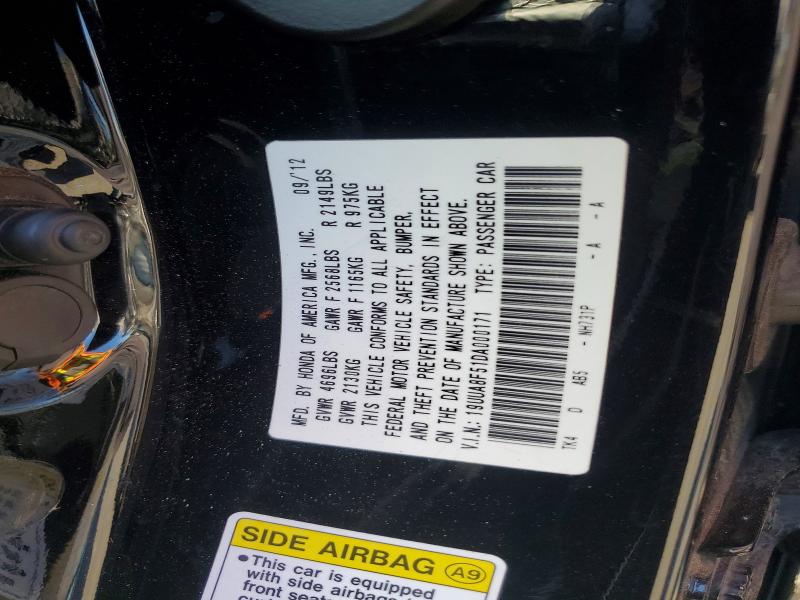 Aukcja sprzedaży 2013 Acura Tl, vin: 19UUA8F51DA000171, numer aukcji: 61769106