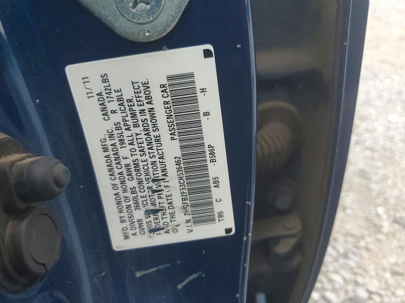 2012 Honda Civic მანქანა იყიდება აუქციონზე, vin: 2HGFB2F53CH536462, აუქციონის ნომერი: 59893096