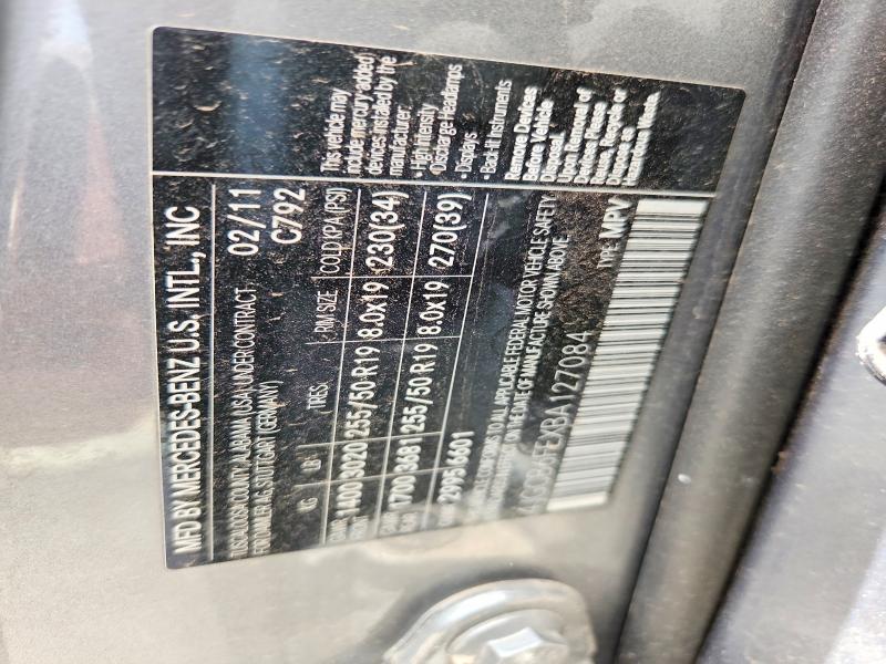 Aukcja sprzedaży 2011 Mercedes-benz R, vin: 4JGCB6FEXBA127084, numer aukcji: 58129496