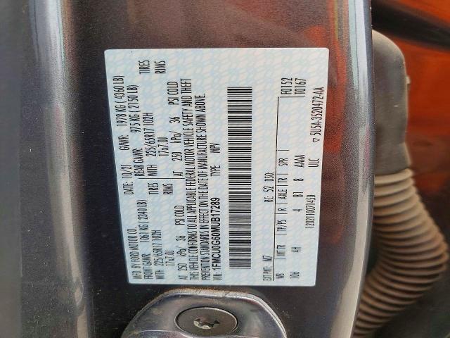 Aukcja sprzedaży 2021 Ford Escape, vin: 1FMCU0G60MUB17289, numer aukcji: 61936156