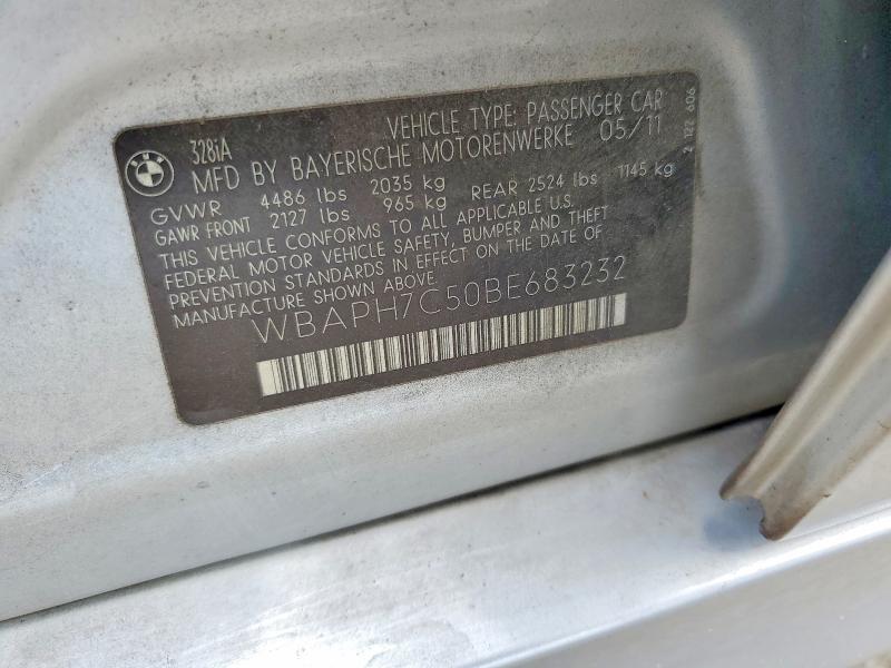 Продажа на аукционе авто 2011 Bmw 328, vin: WBAPH7C50BE683232, номер лота: 62154346