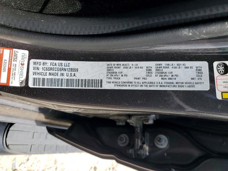 Продажа на аукционе авто 2024 Ram 1500, vin: 1C6SRECG6RN128559, номер лота: 60447986