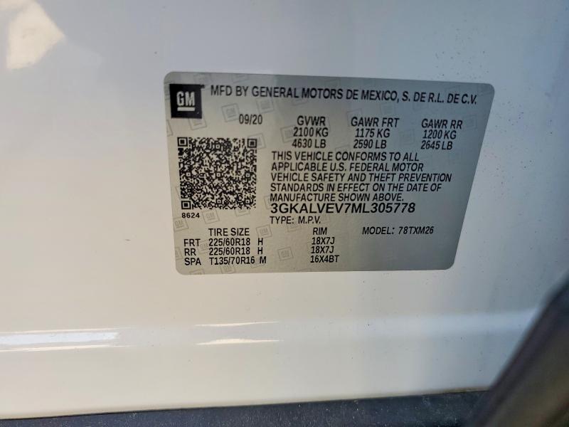 Продажа на аукционе авто 2021 Gmc Terrain, vin: 3GKALVEV7ML305778, номер лота: 59944096
