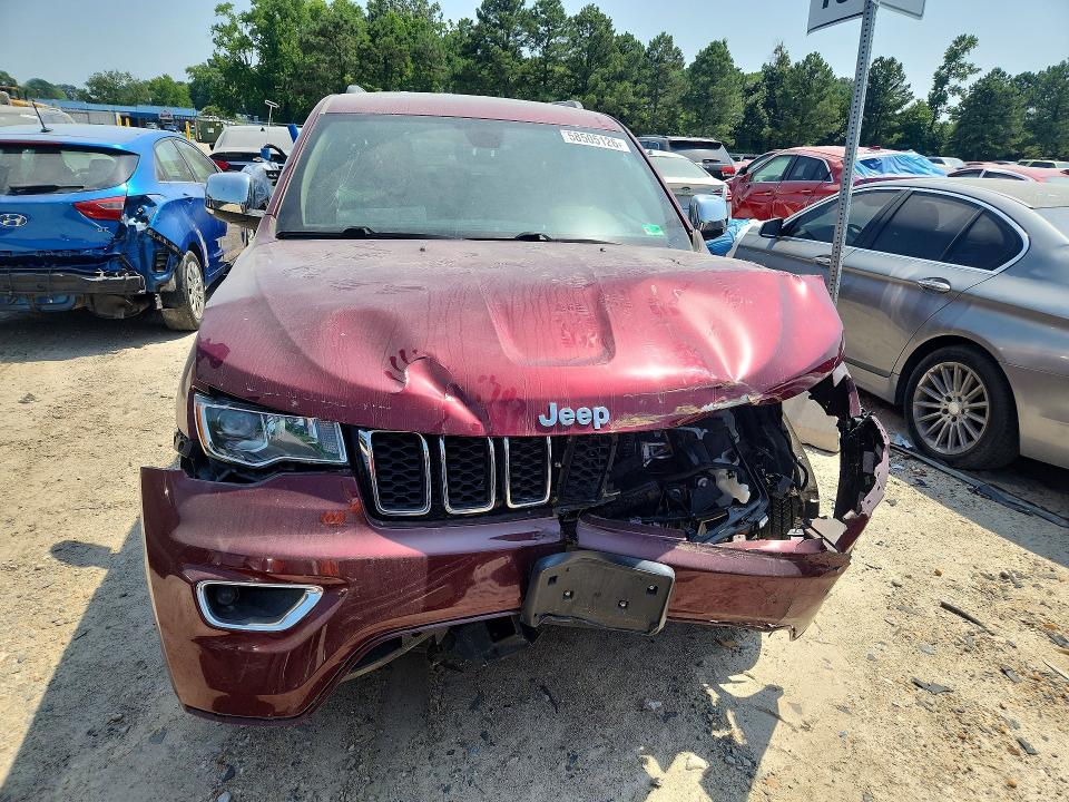 58505126 :رقم المزاد ، 1C4RJFBG0HC864056 vin ، 2017 Jeep Grand Cherokee مزاد بيع