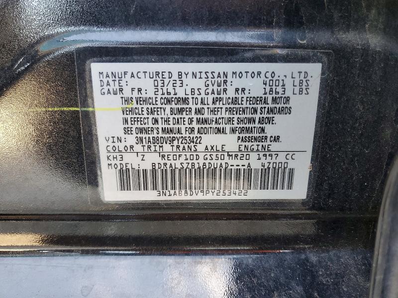 Aukcja sprzedaży 2023 Nissan Sentra, vin: 3N1AB8DV9PY253422, numer aukcji: 60568896