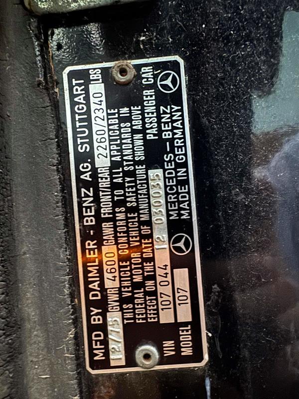 Продаж на аукціоні авто 1976 Mercedes-benz 450, vin: 10704412030035, номер лоту: 61890736