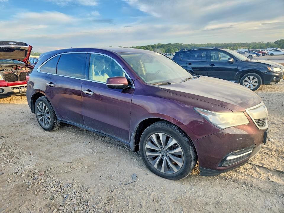 59594536 :رقم المزاد ، 5FRYD4H49EB046682 vin ، 2014 Acura Mdx مزاد بيع