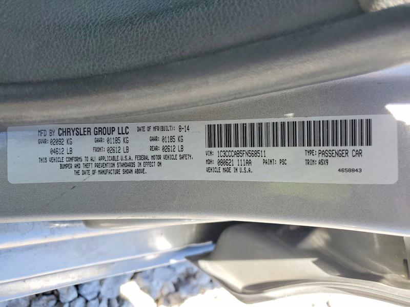 Aukcja sprzedaży 2015 Chrysler 200 Limited, vin: 1C3CCCAB5FN568511, numer aukcji: 59127876