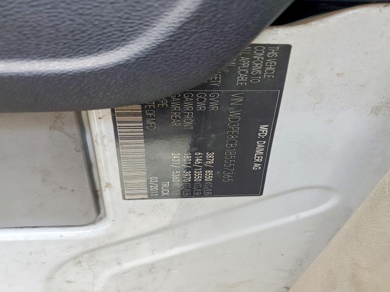 2011 Mercedes-benz Sprinter მანქანა იყიდება აუქციონზე, vin: WD3PE8CB1B5557365, აუქციონის ნომერი: 59796646