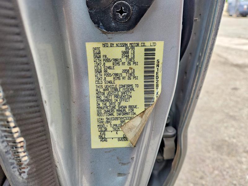 Aukcja sprzedaży 2000 Nissan Xterra, vin: 5N1ED28TXYC533824, numer aukcji: 59388776