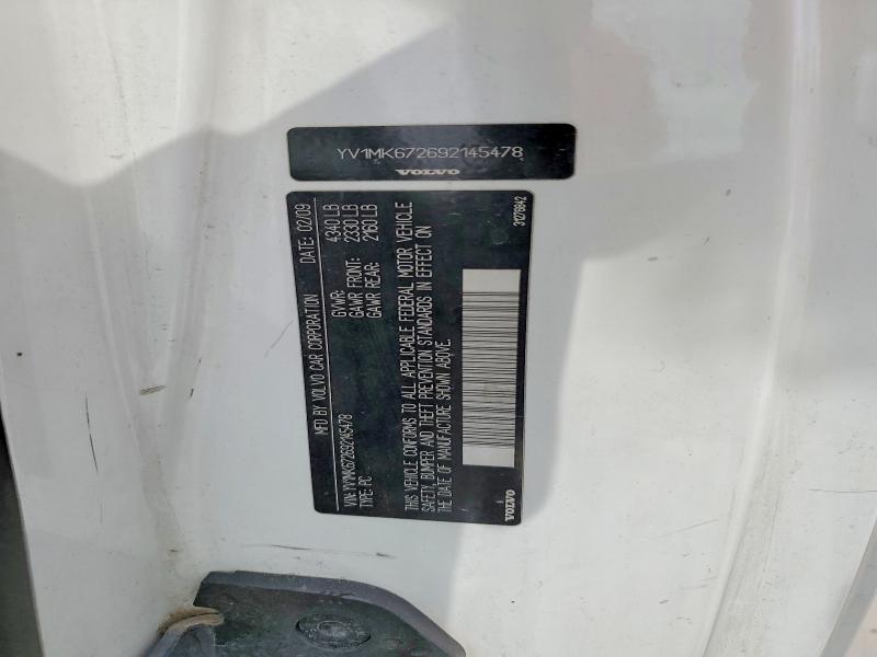 61718476 :رقم المزاد ، YV1MK672692145478 vin ، 2009 Volvo C30 مزاد بيع