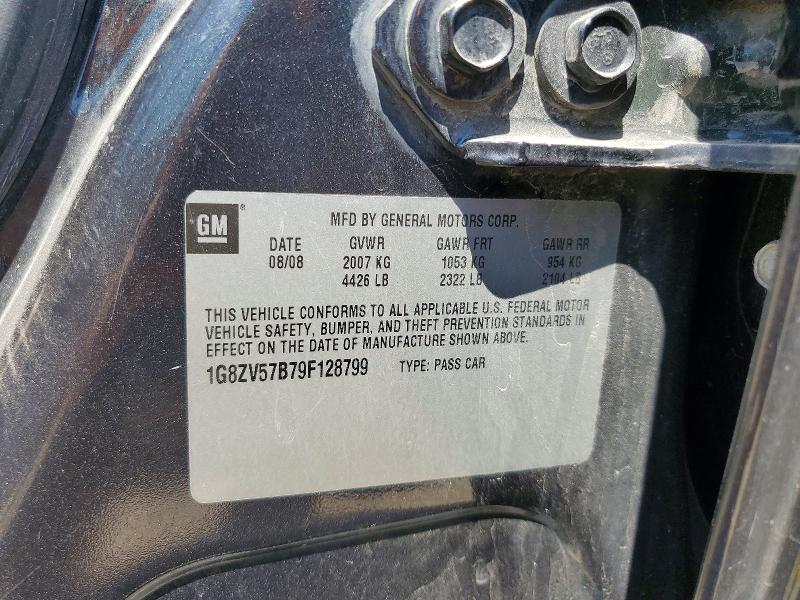 Продаж на аукціоні авто 2009 Saturn Aura, vin: 1G8ZV57B79F128799, номер лоту: 60254356