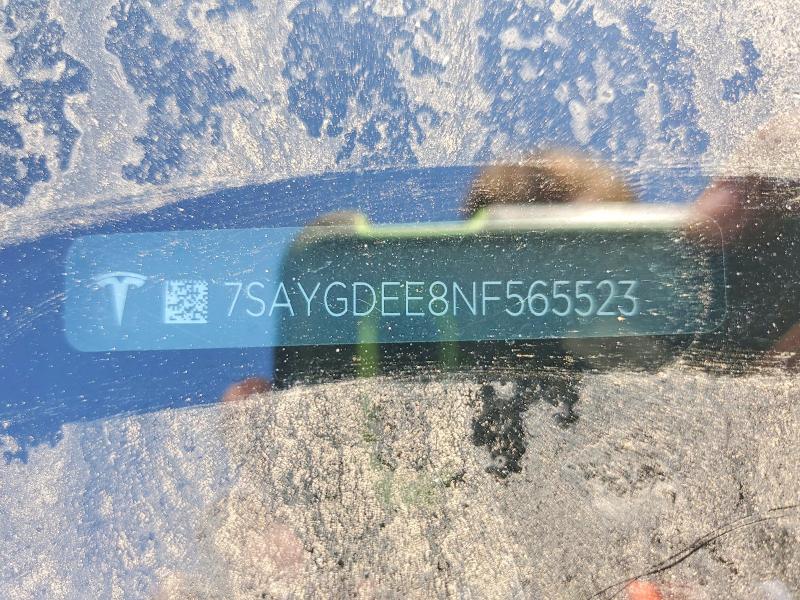 Продажа на аукционе авто 2022 Tesla Model Y, vin: 7SAYGDEE8NF565523, номер лота: 59582586