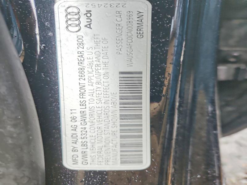 Продаж на аукціоні авто 2012 Audi A7, vin: WAUSGAFC0CN008969, номер лоту: 59662746