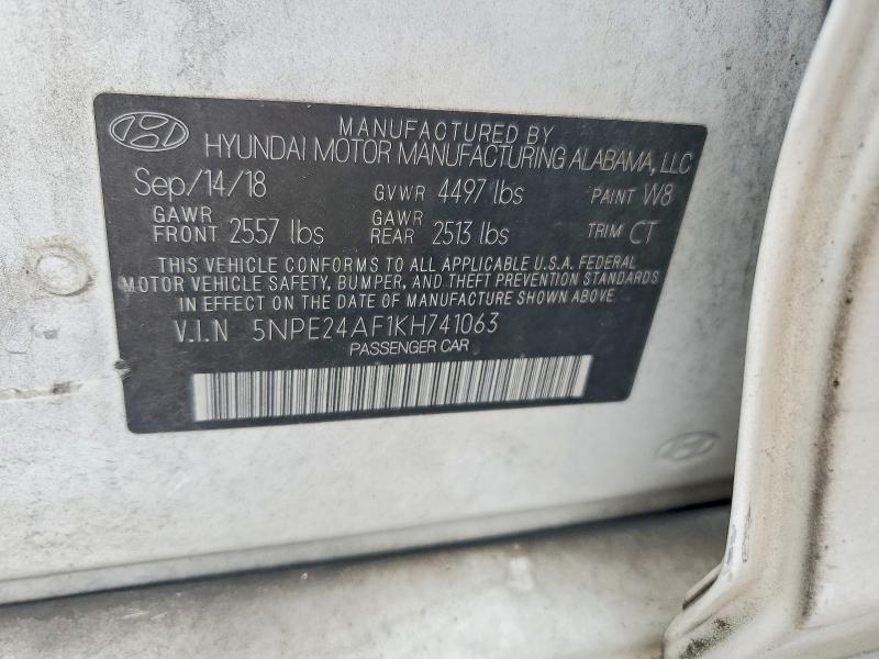 Aukcja sprzedaży 2019 Hyundai Sonata, vin: 5NPE24AF1KH741063, numer aukcji: 60618486