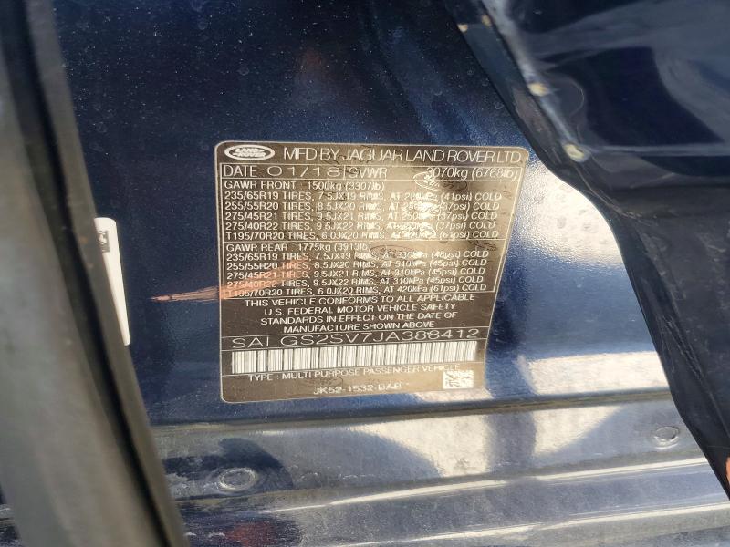 Продажа на аукционе авто 2018 Land Rover Range Rover, vin: SALGS2SV7JA388412, номер лота: 60086856
