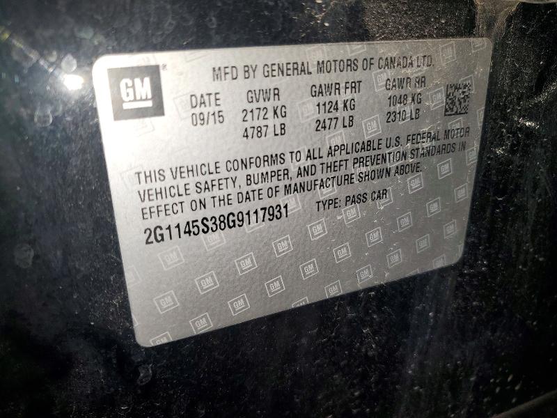 Продажа на аукционе авто 2016 Chevrolet Impala, vin: 2G1145S38G9117931, номер лота: 61904486