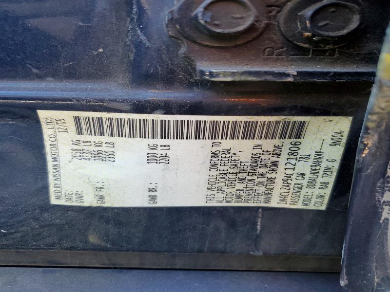 Aukcja sprzedaży 2010 Nissan Altima, vin: 1N4CL2AP9AC121806, numer aukcji: 59910386