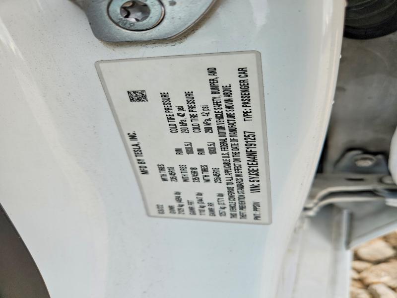 Продаж на аукціоні авто 2022 Tesla Model 3, vin: 5YJ3E1EA4NF191257, номер лоту: 60057176