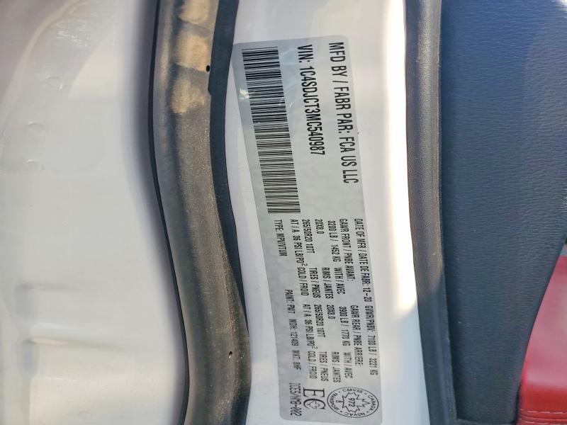 Aukcja sprzedaży 2021 Dodge Durango, vin: 1C4SDJCT3MC540987, numer aukcji: 61294306