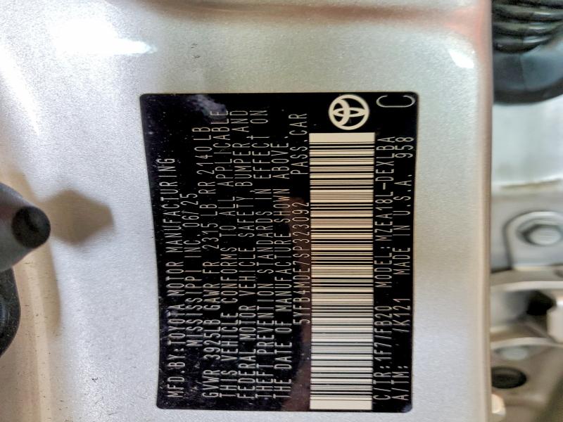 61069926 :رقم المزاد ، 5YFB4MDE7SP323092 vin ، 2025 Toyota Corolla مزاد بيع