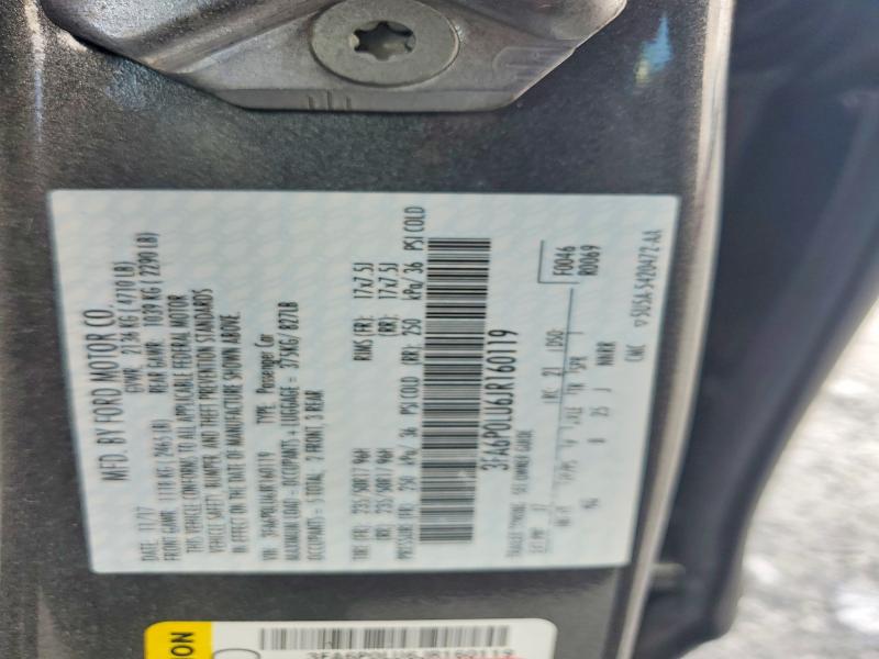 Aukcja sprzedaży 2018 Ford Fusion, vin: 3FA6P0LU6JR160119, numer aukcji: 60511876