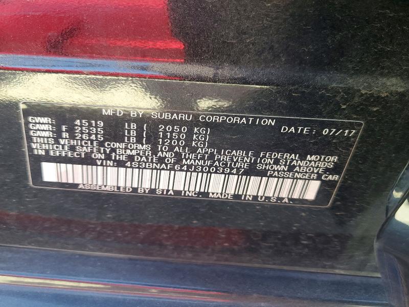 Продаж на аукціоні авто 2018 Subaru Legacy, vin: 4S3BNAF64J3003947, номер лоту: 62459646