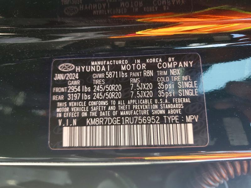 Продаж на аукціоні авто 2024 Hyundai Palisade, vin: KM8R7DGE1RU756952, номер лоту: 59716056