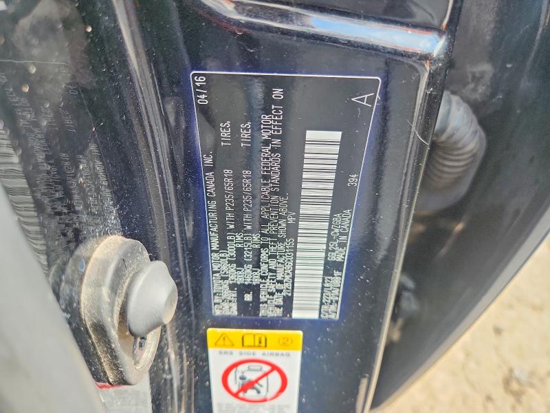59880806 :رقم المزاد ، 2T2BZMCA9GC031155 vin ، 2016 Lexus Rx 350 مزاد بيع