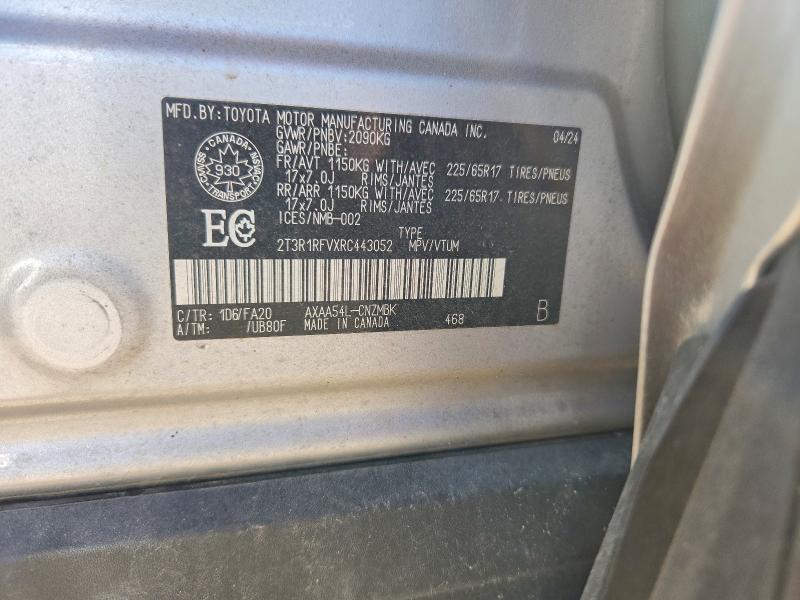 Продаж на аукціоні авто 2024 Toyota Rav4, vin: 2T3R1RFVXRC443052, номер лоту: 63176166