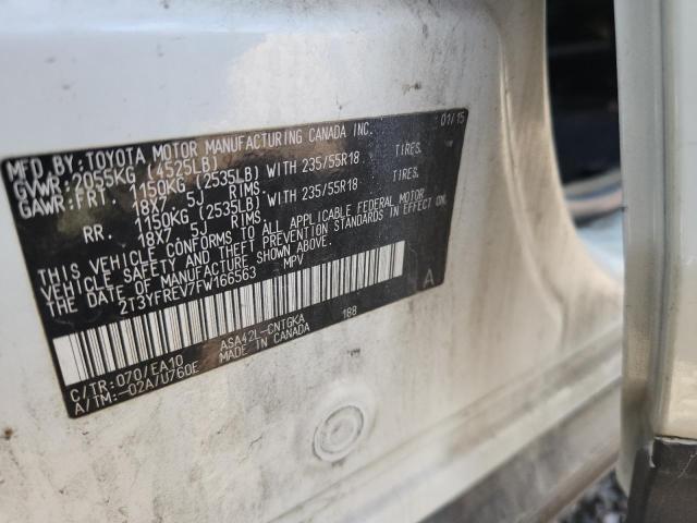 Продажа на аукционе авто 2015 Toyota Rav4, vin: 2T3YFREV7FW166563, номер лота: 61914856