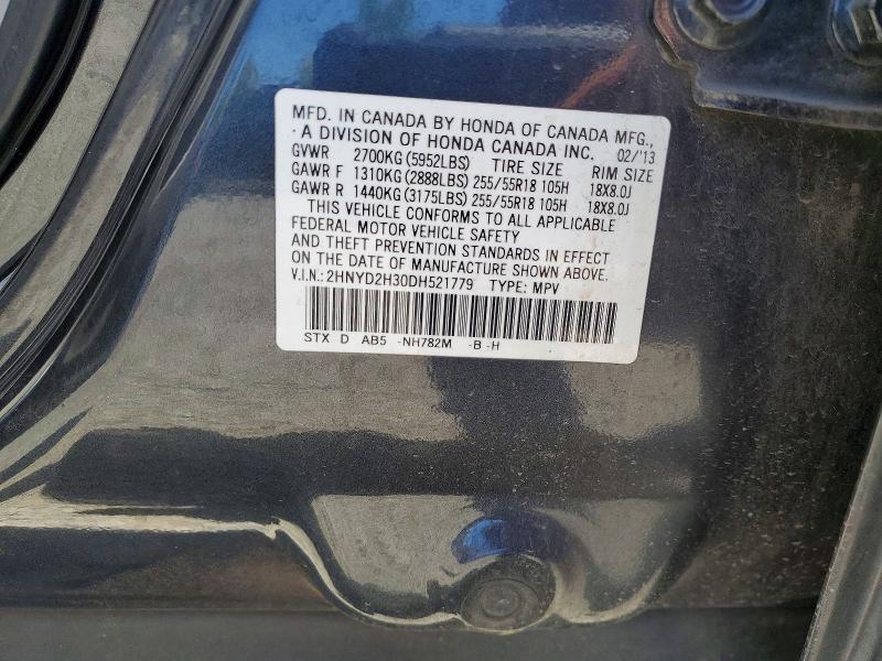 Aukcja sprzedaży 2013 Acura Mdx, vin: 2HNYD2H30DH521779, numer aukcji: 58216806