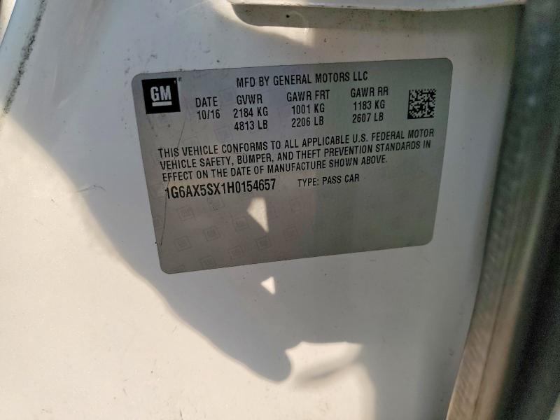 Продажа на аукционе авто 2017 Cadillac Cts, vin: 1G6AX5SX1H0154657, номер лота: 59394946