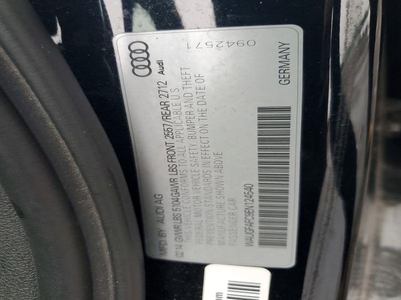 2014 Audi A6 მანქანა იყიდება აუქციონზე, vin: WAUGFAFC9EN124540, აუქციონის ნომერი: 60551436