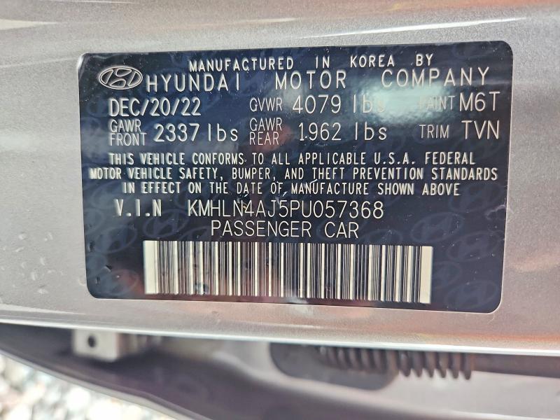 Продажа на аукционе авто 2023 Hyundai Elantra, vin: KMHLN4AJ5PU057368, номер лота: 62752536