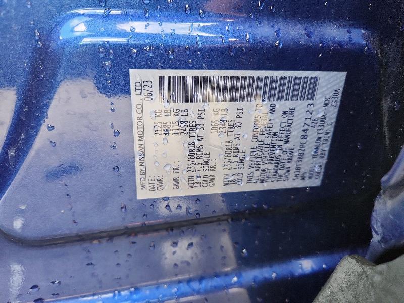 60483446 :رقم المزاد ، 5N1BT3BB2PC847123 vin ، 2023 Nissan Rogue مزاد بيع