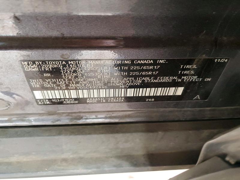 61744006 :رقم المزاد ، 2T3F1RFV0SC492446 vin ، 2025 Toyota Rav4 مزاد بيع