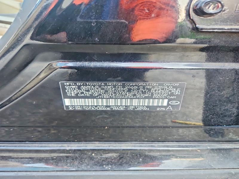 Aukcja sprzedaży 2010 Lexus Es, vin: JTHBK1EG2A2344707, numer aukcji: 62709796