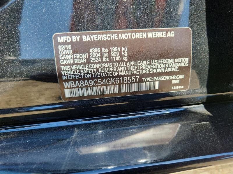 60530886 :رقم المزاد ، WBA8A9C54GK618557 vin ، 2016 Bmw 320 مزاد بيع