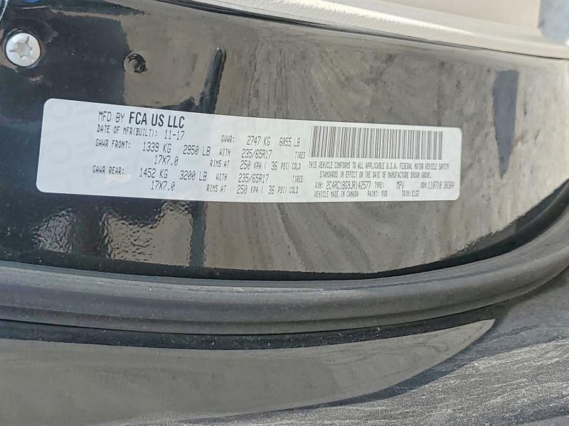 Aukcja sprzedaży 2018 Chrysler Pacifica, vin: 2C4RC1BG9JR142577, numer aukcji: 62216386