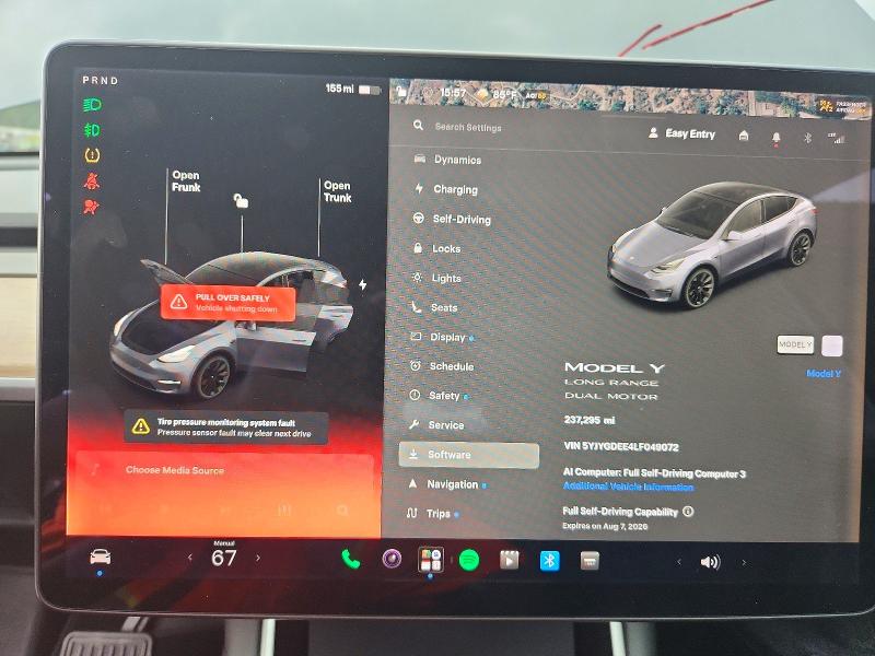 2020 Tesla Model Y მანქანა იყიდება აუქციონზე, vin: 5YJYGDEE4LF049072, აუქციონის ნომერი: 61695726