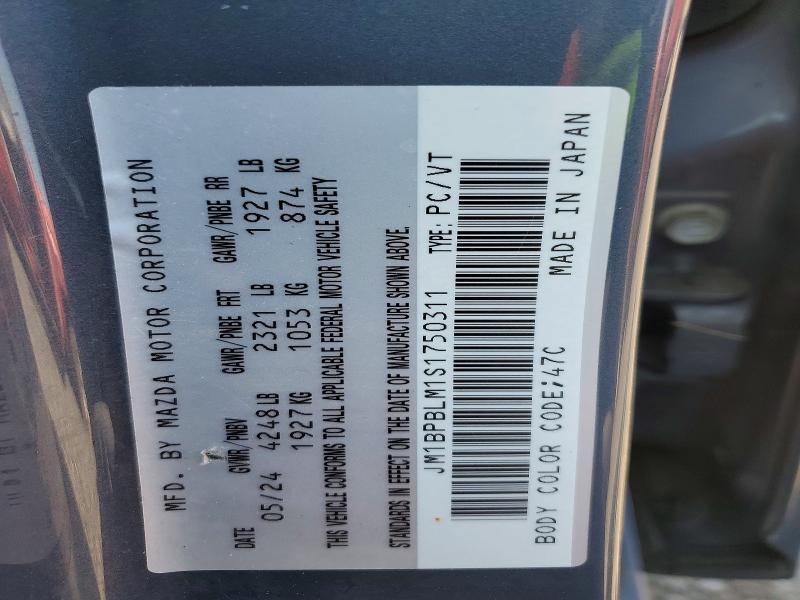 61128016 :رقم المزاد ، JM1BPBLM1S1750311 vin ، 2025 Mazda 3 مزاد بيع