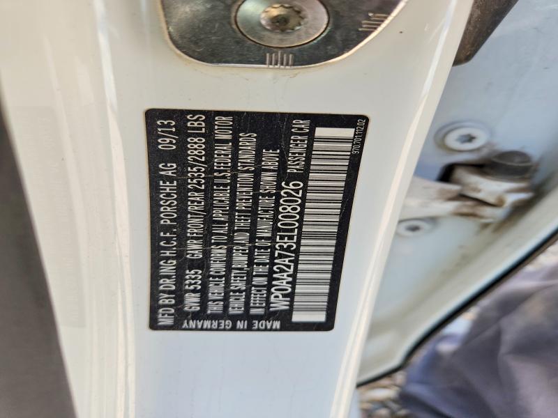 Aukcja sprzedaży 2014 Porsche Panamera, vin: WP0AA2A73EL008026, numer aukcji: 61743916