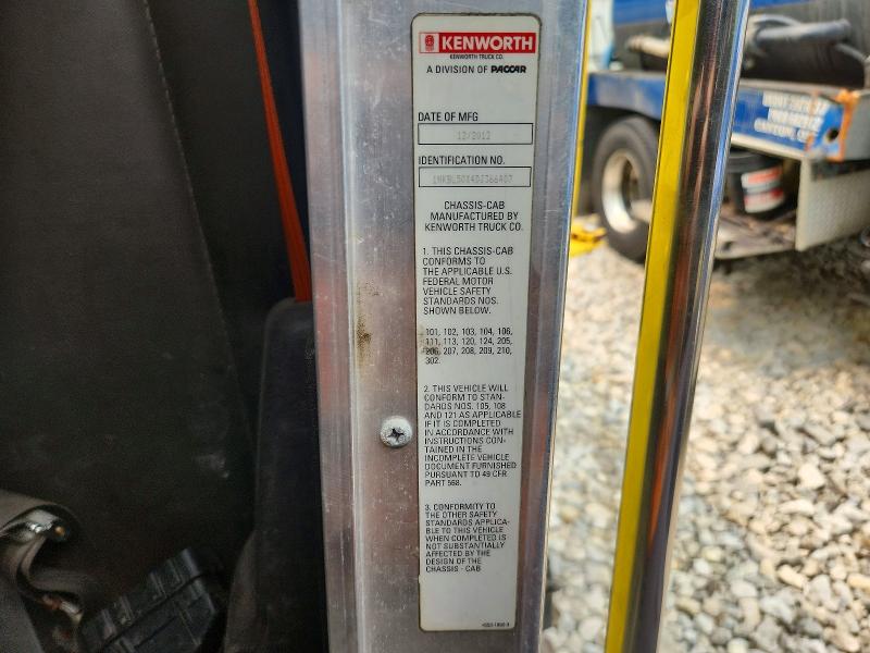 Aukcja sprzedaży 2013 Kenworth Construction, vin: 1NKBL50X4DJ366407, numer aukcji: 60786996
