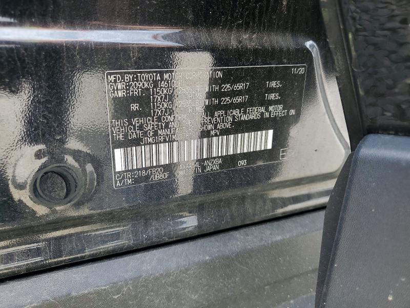 2021 Toyota Rav4 მანქანა იყიდება აუქციონზე, vin: JTMG1RFV1MD078191, აუქციონის ნომერი: 59919216
