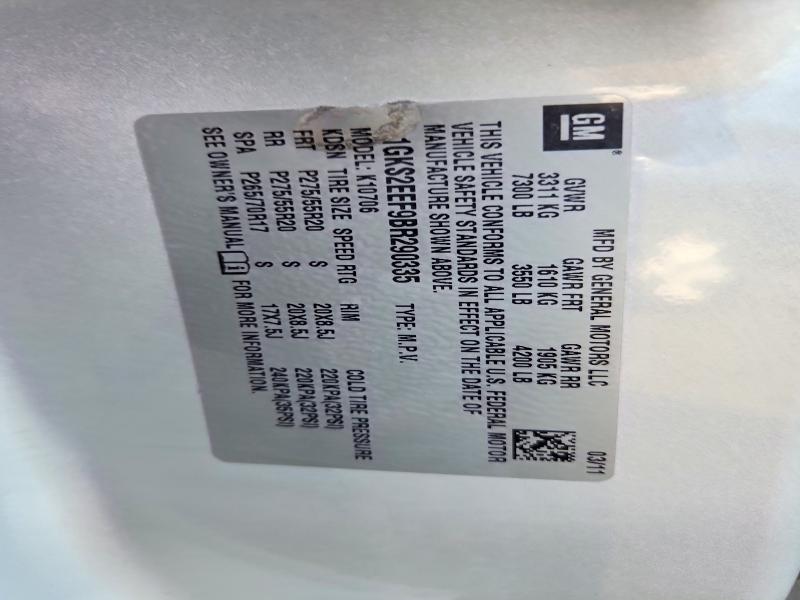 Продажа на аукционе авто 2011 Gmc Yukon, vin: 1GKS2EEF9BR290335, номер лота: 61205926