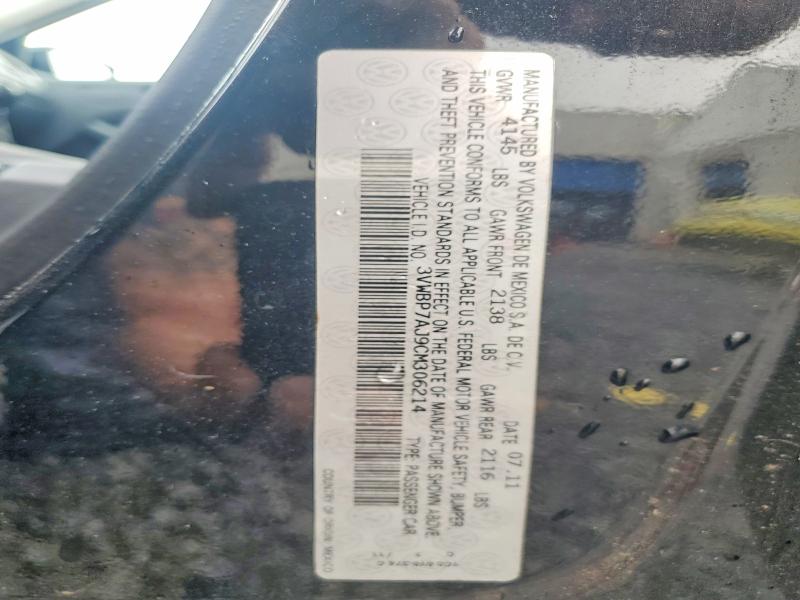 59830316 :رقم المزاد ، 3VWBP7AJ9CM306214 vin ، 2012 Volkswagen Jetta مزاد بيع