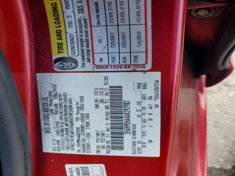 Aukcja sprzedaży 2010 Ford Fusion, vin: 3FAHP0HA4AR292982, numer aukcji: 60661716