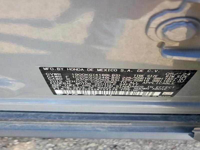 60046496 :رقم المزاد ، 3CZRZ2H59SM704278 vin ، 2025 Honda Hr-v مزاد بيع
